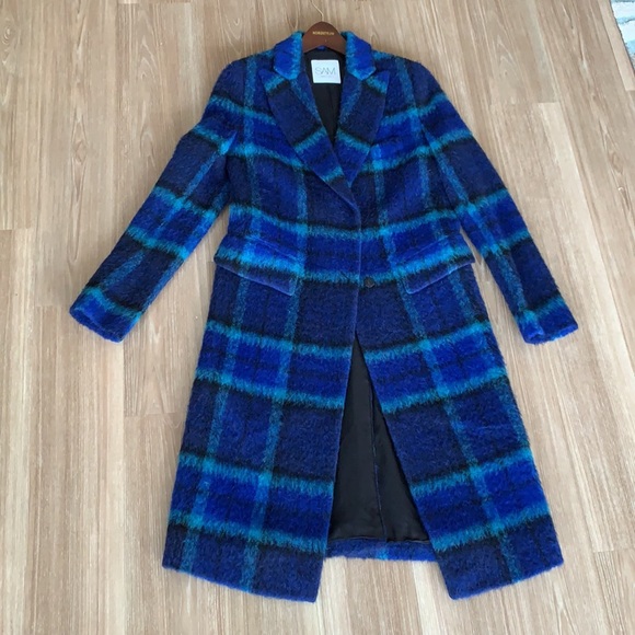 SAM New York brushed wool multicolored women’s size small pea coat made Bulgaria - Picture 5 of 17